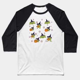 Frog Witches in the Stars Baseball T-Shirt